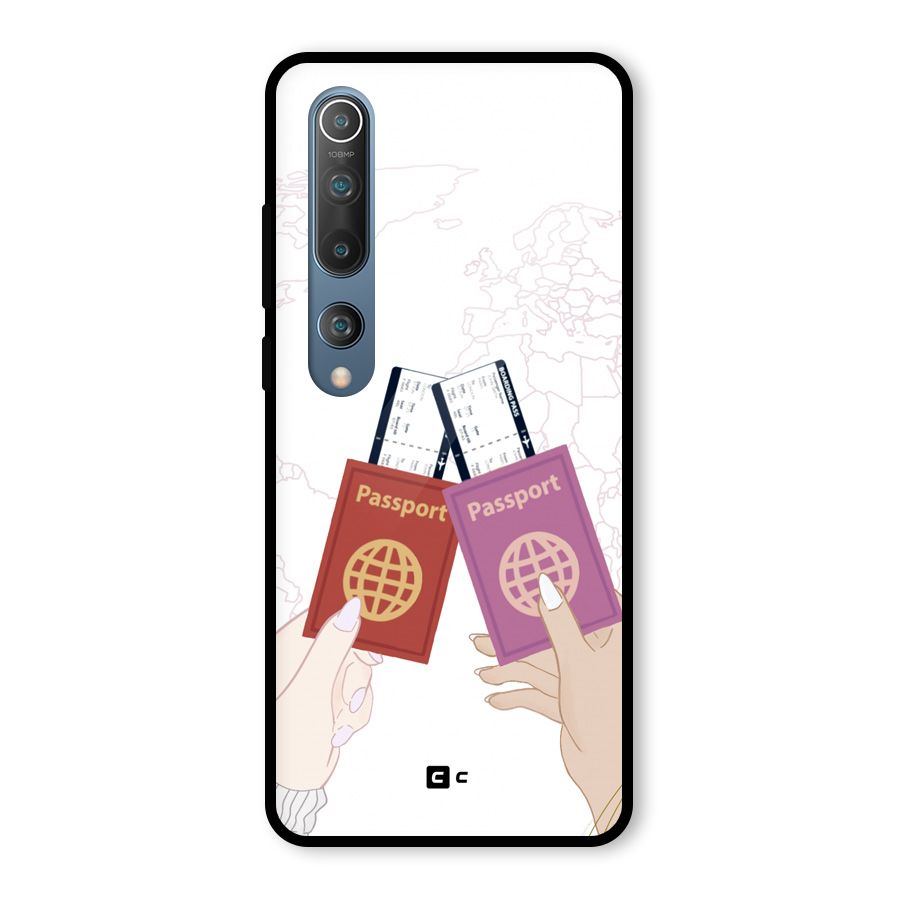 Passport Drive Glass Back Case for Mi 10