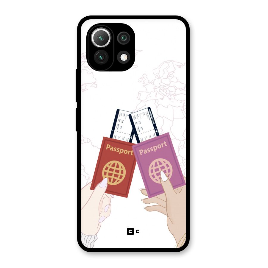 Passport Drive Glass Back Case for Mi 11 Lite