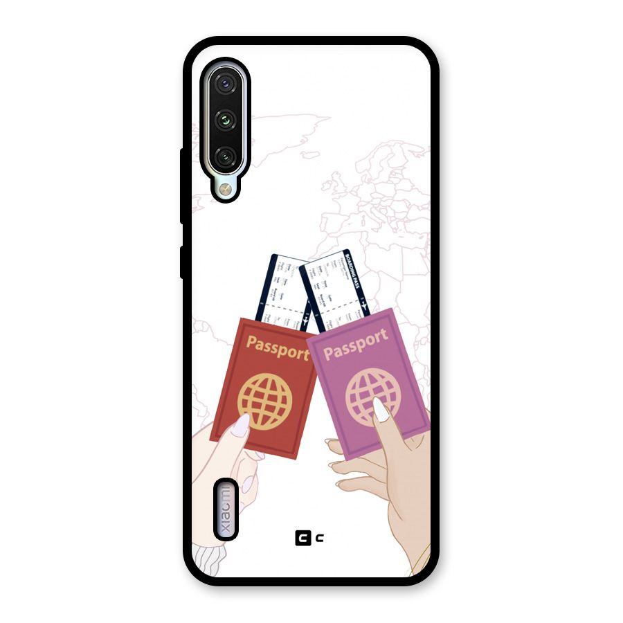 Passport Drive Glass Back Case for Mi A3