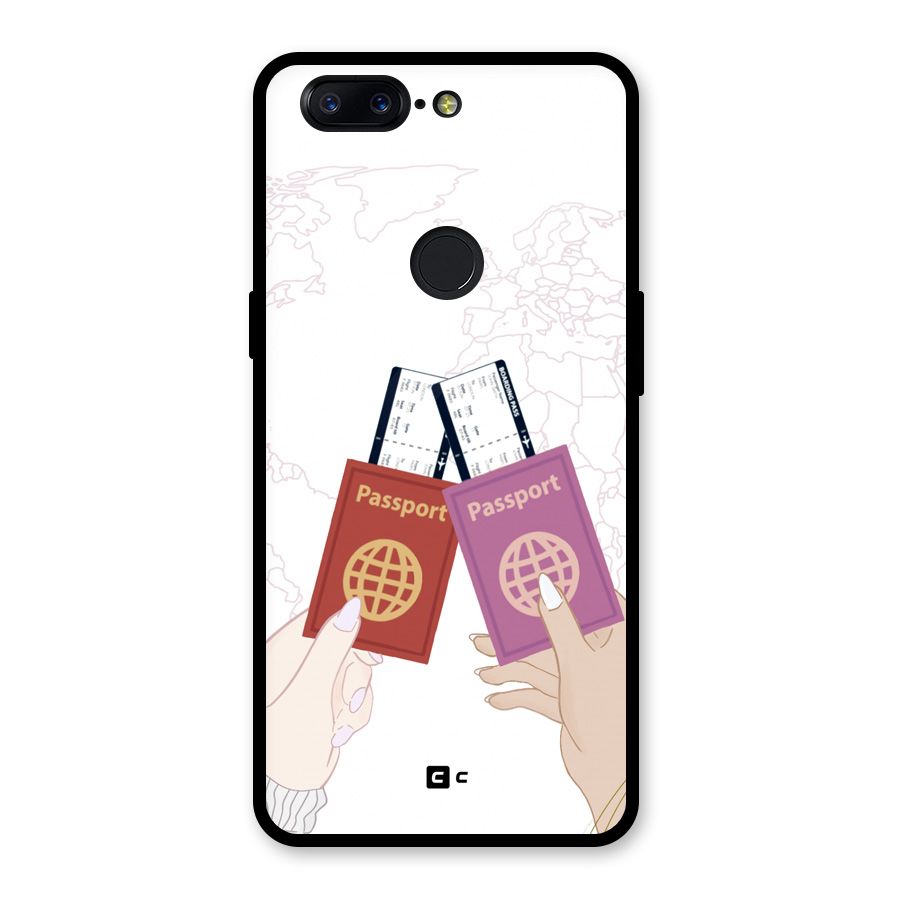 Passport Drive Glass Back Case for OnePlus 5T