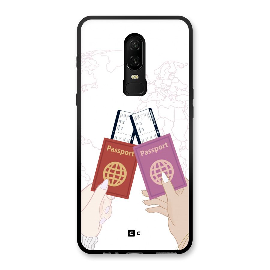 Passport Drive Glass Back Case for OnePlus 6