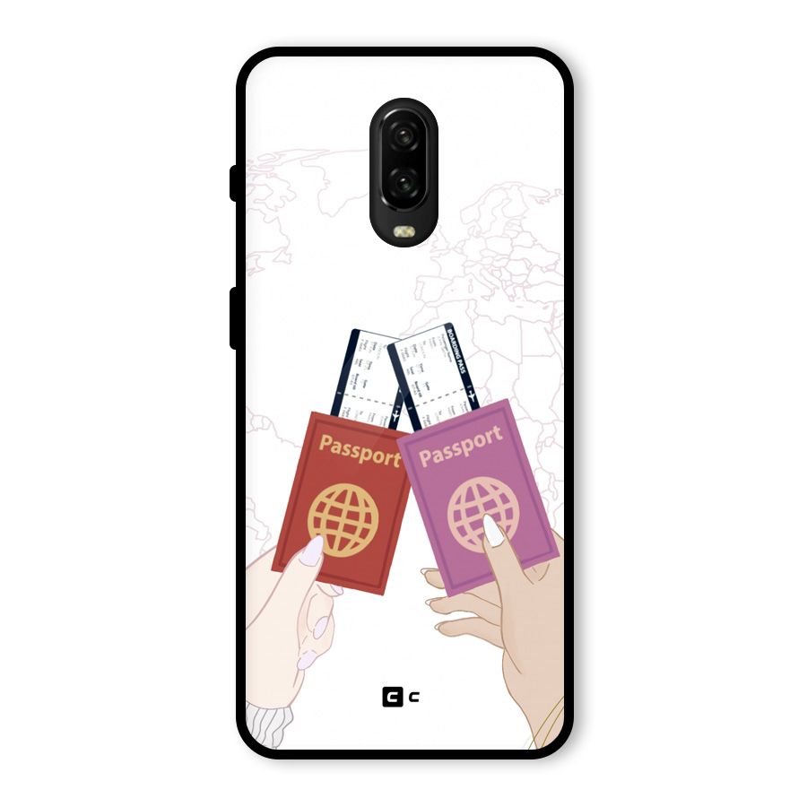 Passport Drive Glass Back Case for OnePlus 6T
