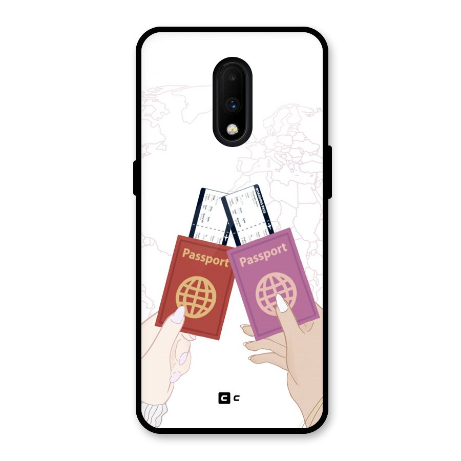 Passport Drive Glass Back Case for OnePlus 7