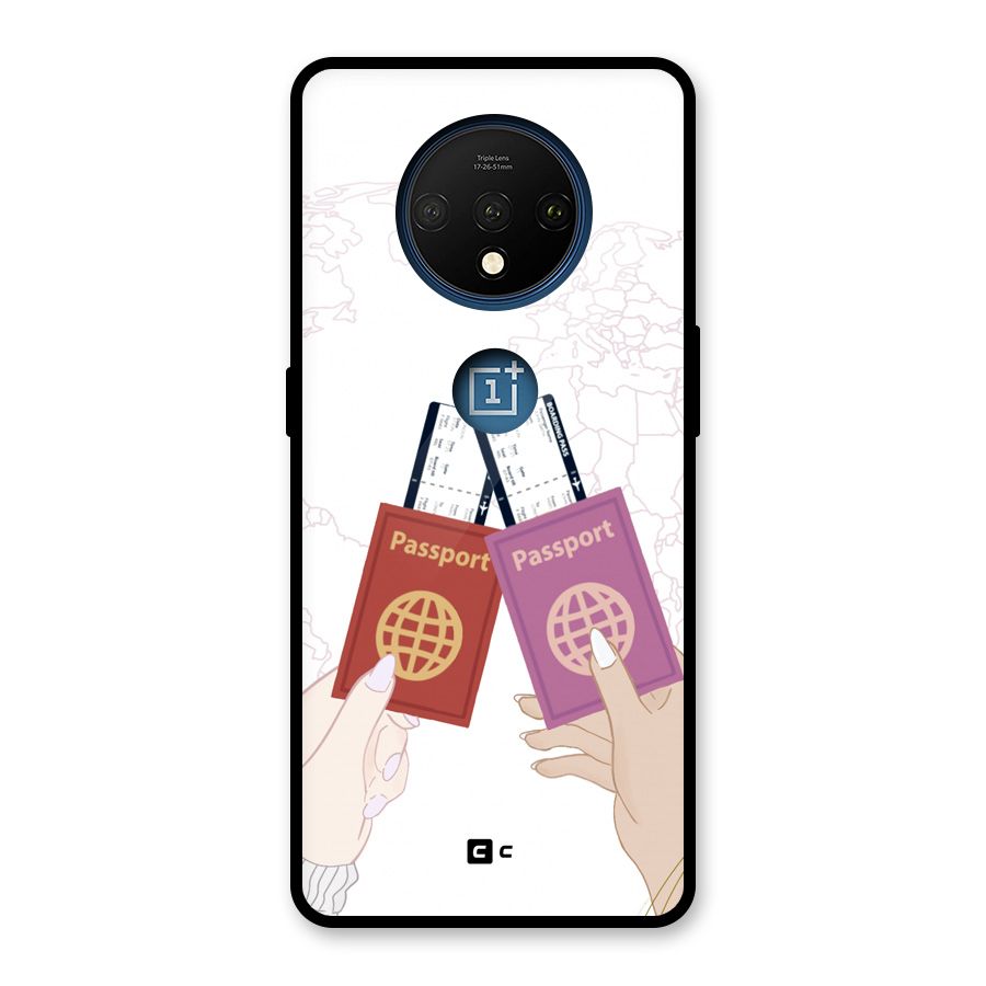Passport Drive Glass Back Case for OnePlus 7T