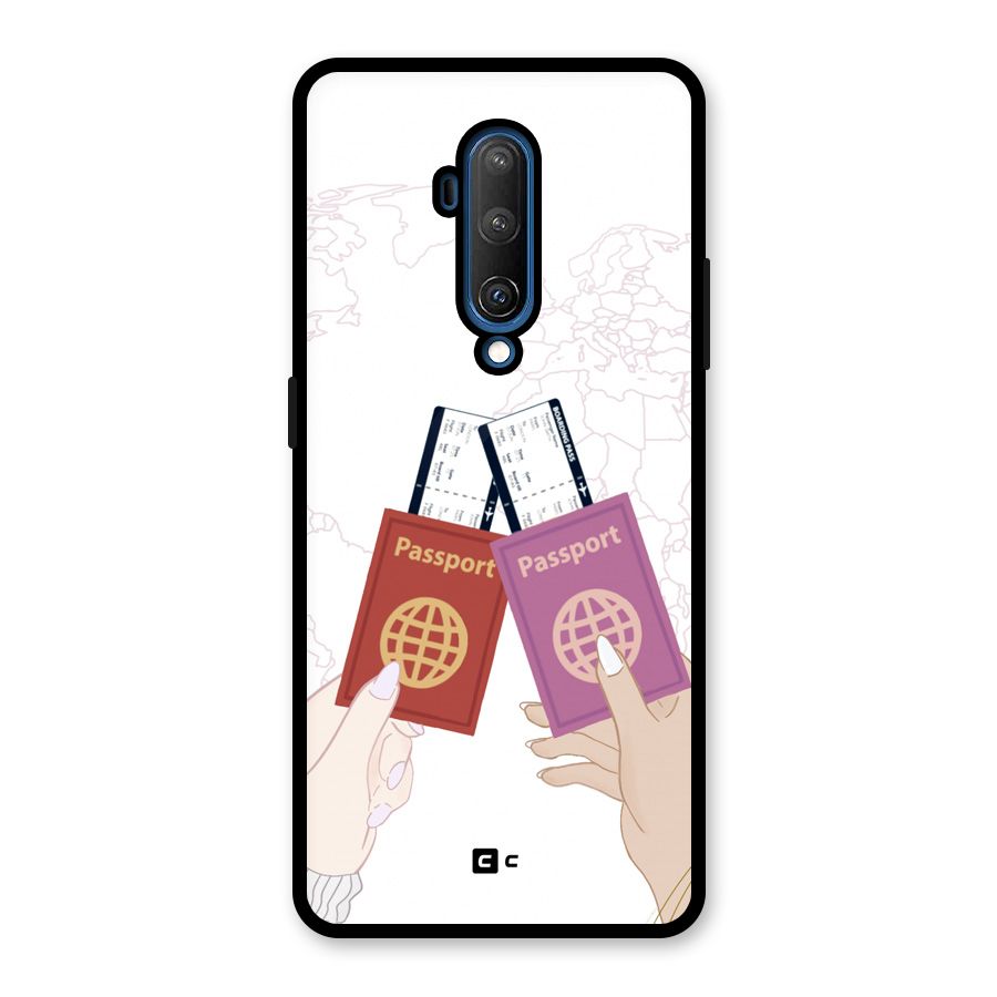 Passport Drive Glass Back Case for OnePlus 7T Pro