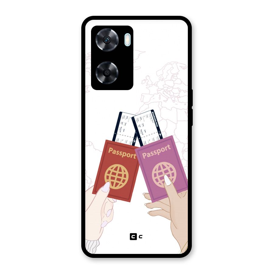 Passport Drive Glass Back Case for Oppo A77