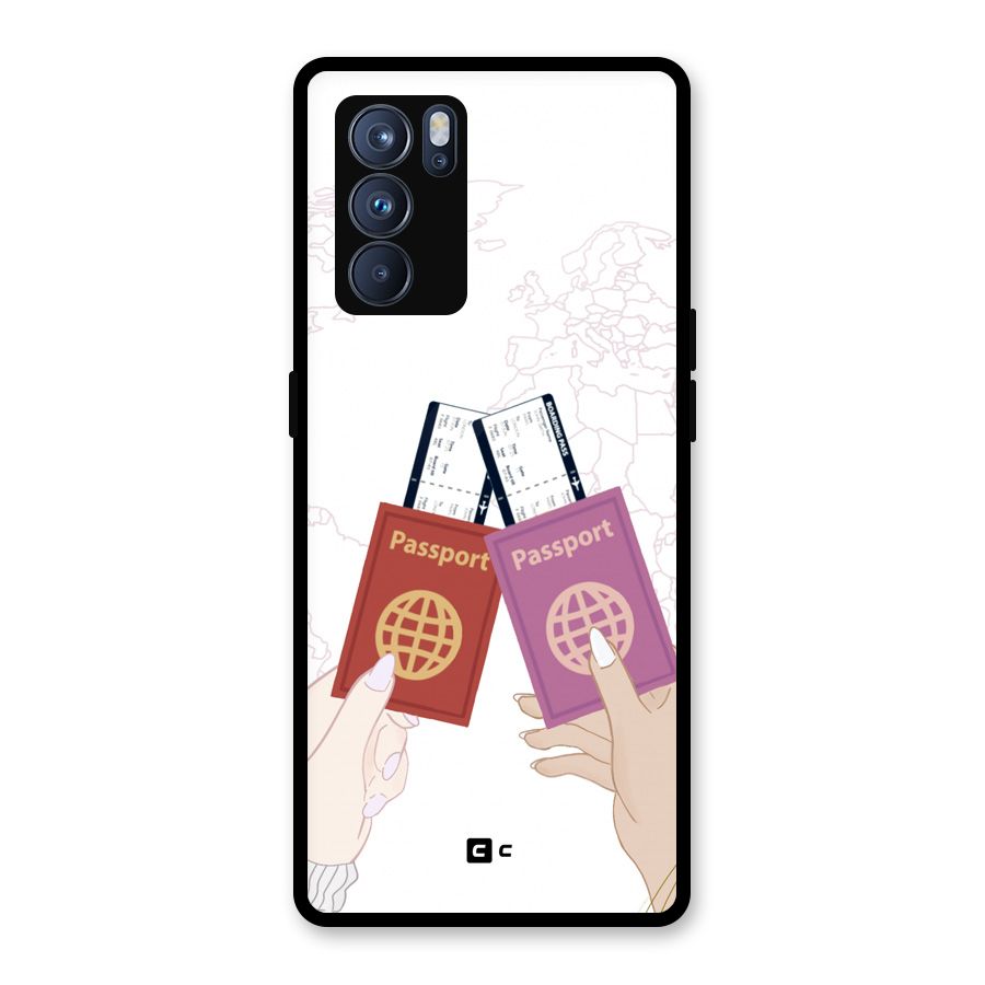 Passport Drive Glass Back Case for Oppo Reno6 Pro 5G