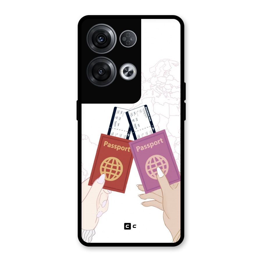 Passport Drive Glass Back Case for Oppo Reno8 Pro 5G