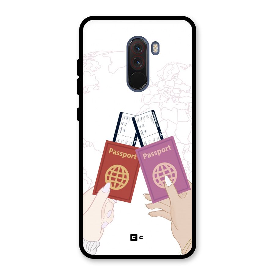 Passport Drive Glass Back Case for Poco F1