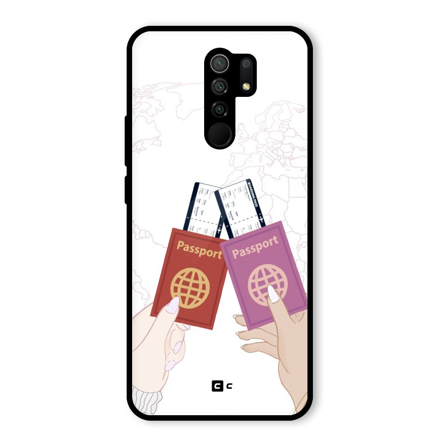 Passport Drive Glass Back Case for Poco M2