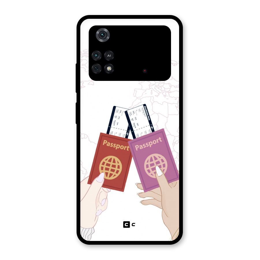 Passport Drive Glass Back Case for Poco M4 Pro 4G