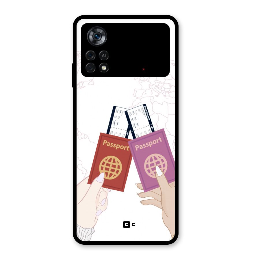 Passport Drive Glass Back Case for Poco X4 Pro 5G