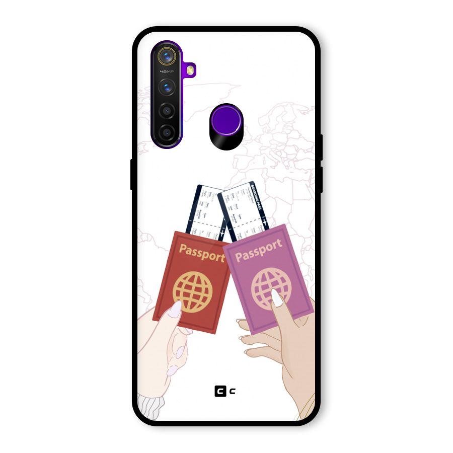 Passport Drive Glass Back Case for Realme 5 Pro