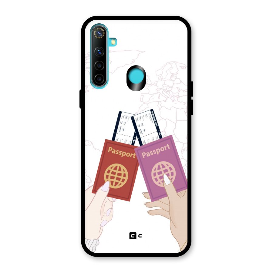 Passport Drive Glass Back Case for Realme 5i