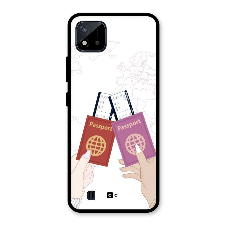 Passport Drive Glass Back Case for Realme C11 2021