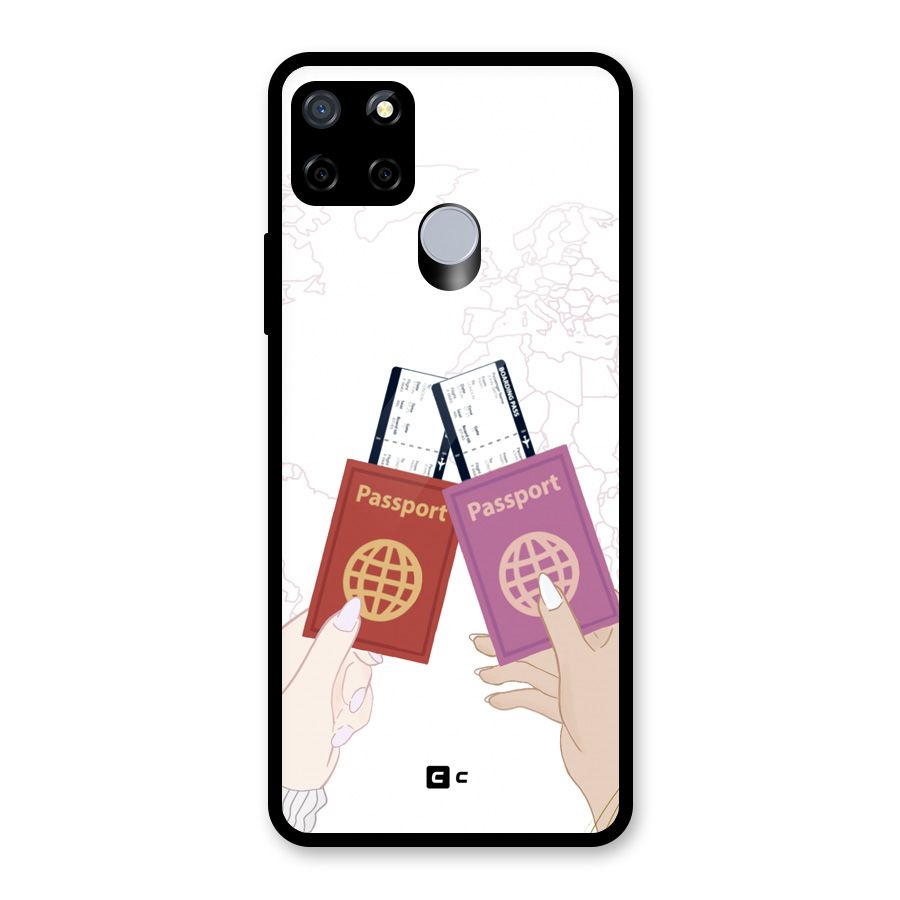Passport Drive Glass Back Case for Realme C12