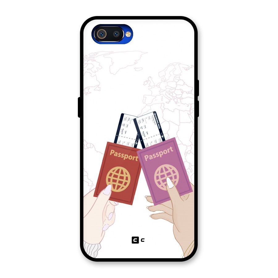 Passport Drive Glass Back Case for Realme C2