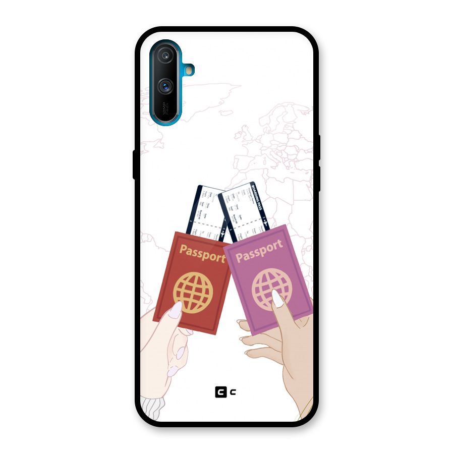 Passport Drive Glass Back Case for Realme C3