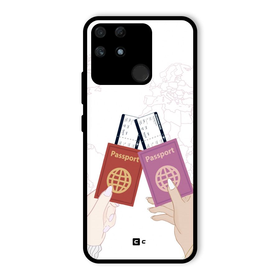 Passport Drive Glass Back Case for Realme Narzo 50A