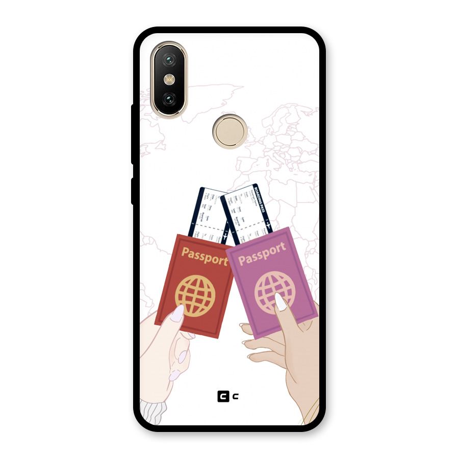Passport Drive Glass Back Case for Redmi A2