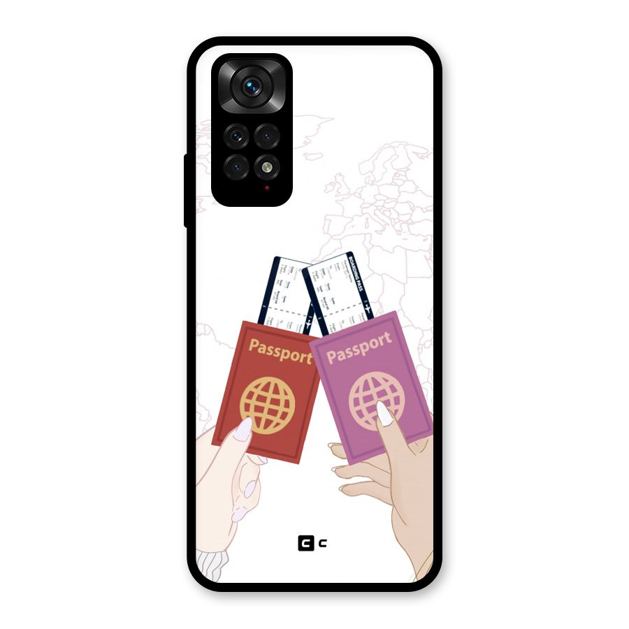 Passport Drive Glass Back Case for Redmi Note 11