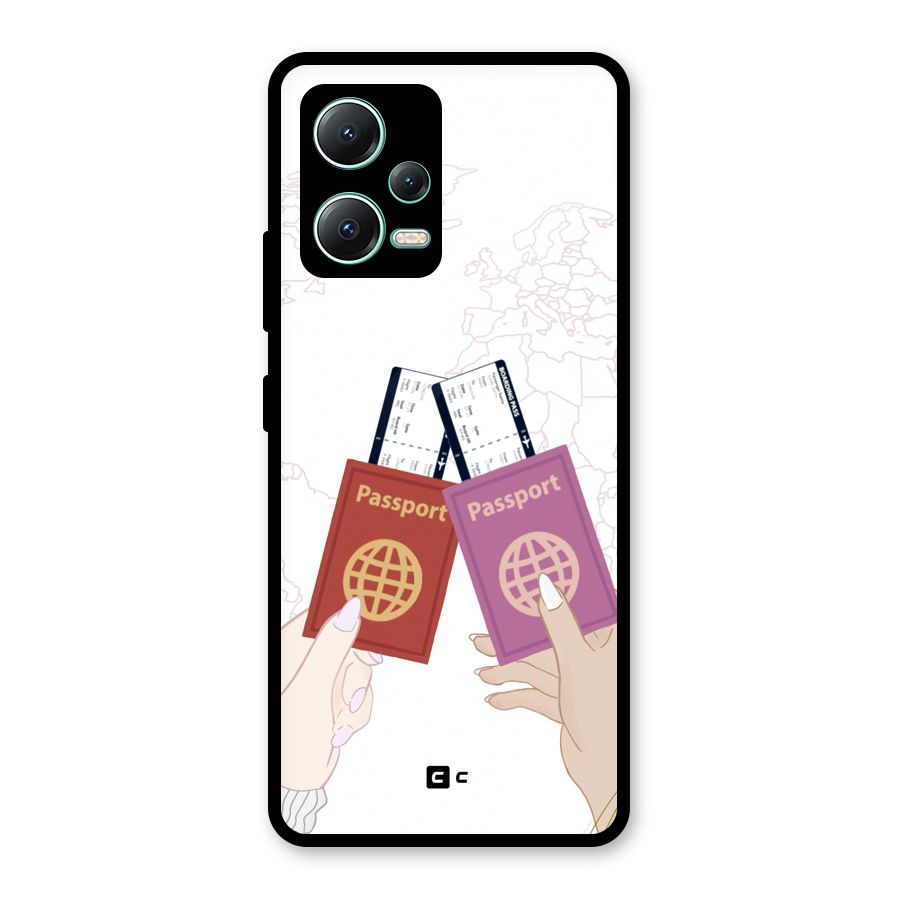 Passport Drive Glass Back Case for Redmi Note 12 5G