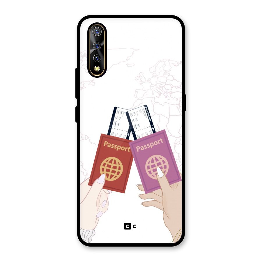 Passport Drive Glass Back Case for Vivo S1