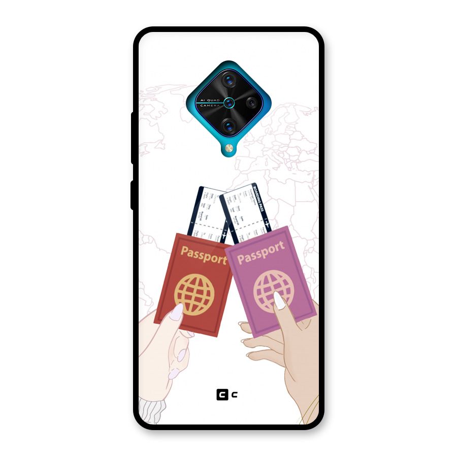 Passport Drive Glass Back Case for Vivo S1 Pro