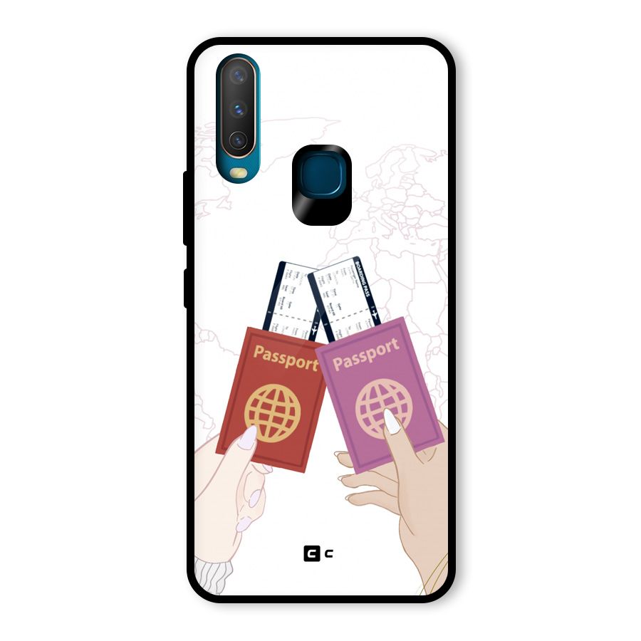Passport Drive Glass Back Case for Vivo U10