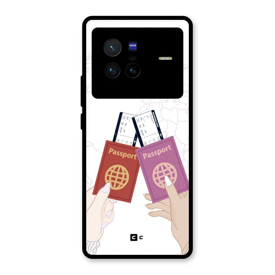 Passport Drive Glass Back Case for Vivo X80
