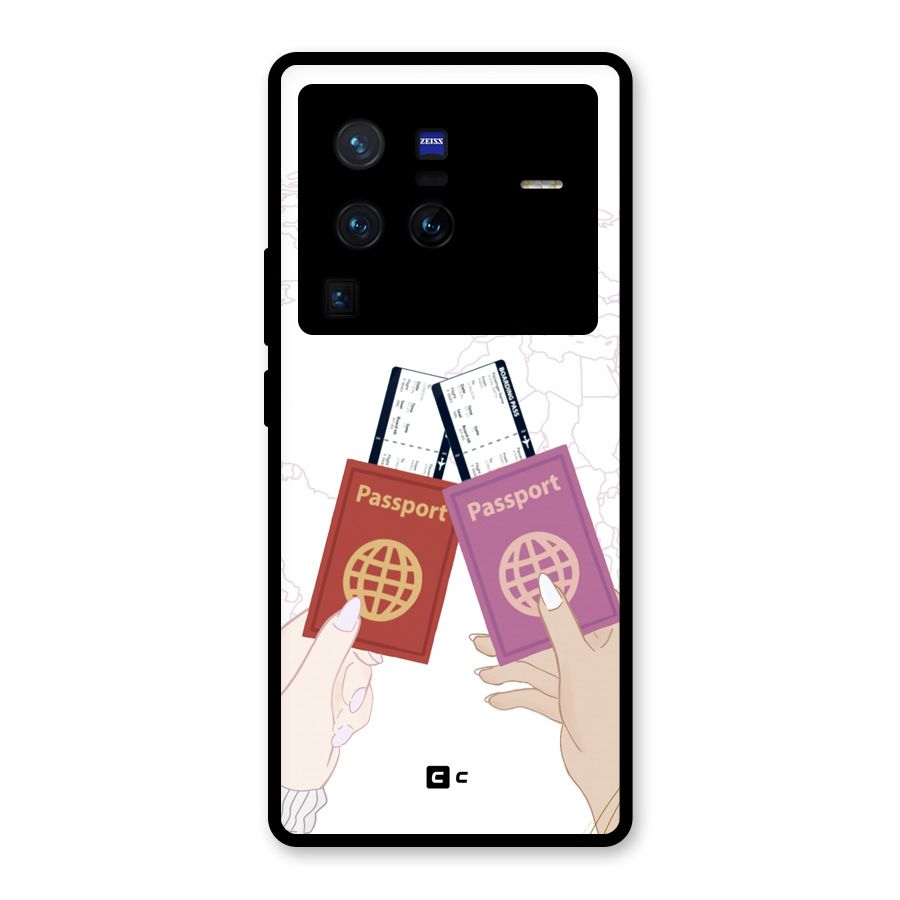 Passport Drive Glass Back Case for Vivo X80 Pro