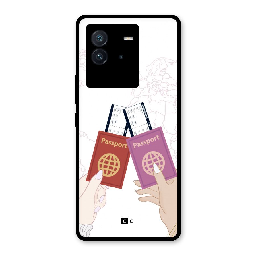 Passport Drive Glass Back Case for Vivo iQOO Neo 6 5G