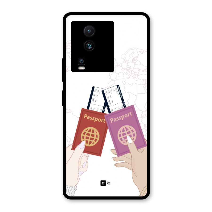Passport Drive Glass Back Case for Vivo iQOO Neo 7 Pro