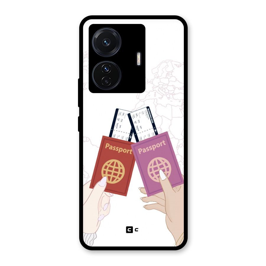 Passport Drive Glass Back Case for Vivo iQOO Z6 Pro