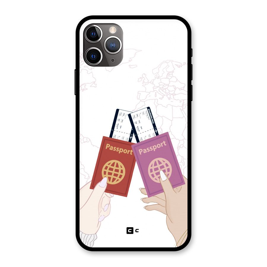 Passport Drive Glass Back Case for iPhone 11 Pro Max