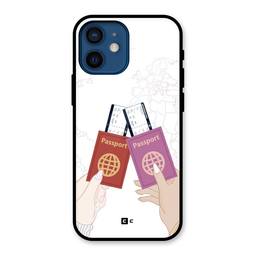 Passport Drive Glass Back Case for iPhone 12 Mini