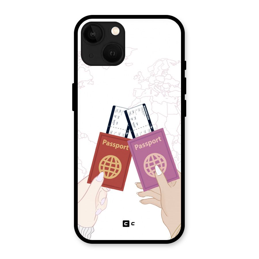 Passport Drive Glass Back Case for iPhone 13
