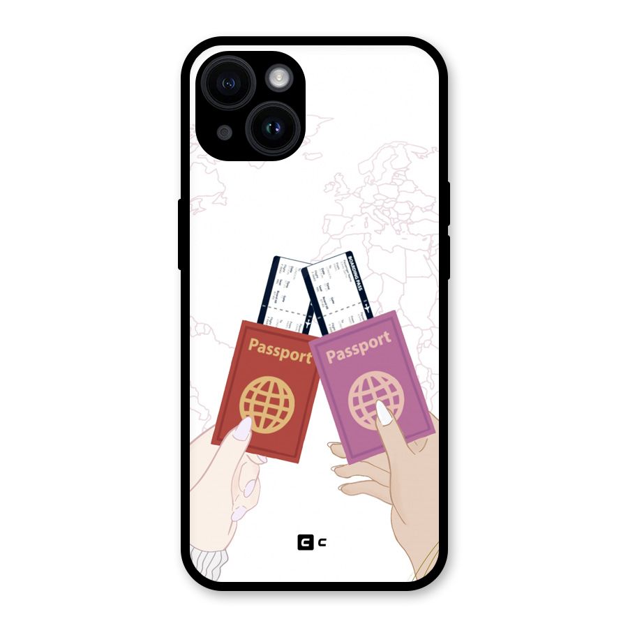 Passport Drive Glass Back Case for iPhone 14