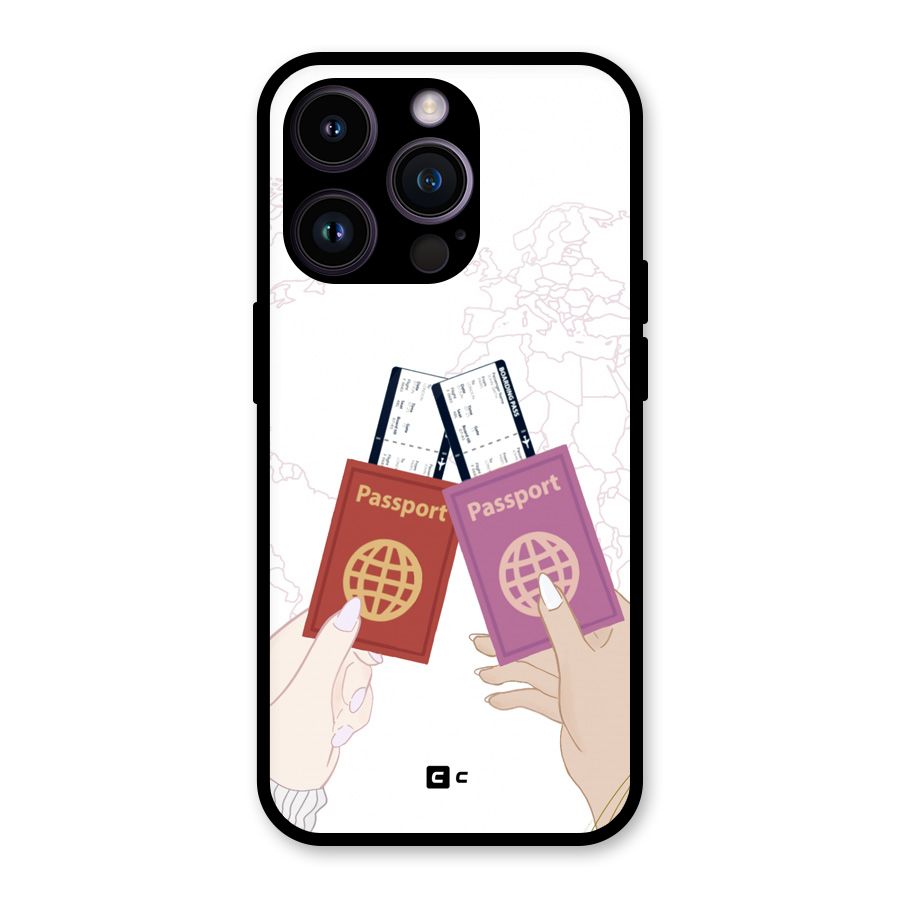 Passport Drive Glass Back Case for iPhone 14 Pro