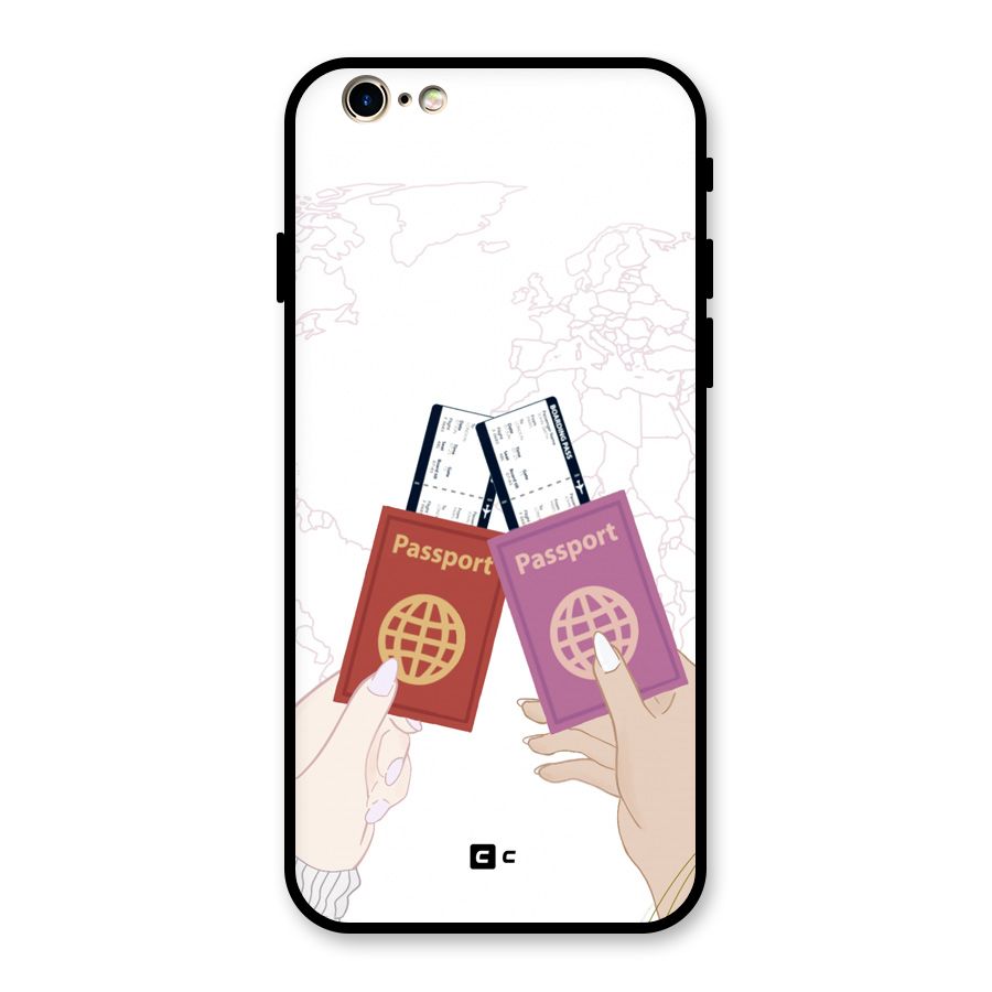 Passport Drive Glass Back Case for iPhone 6 6S