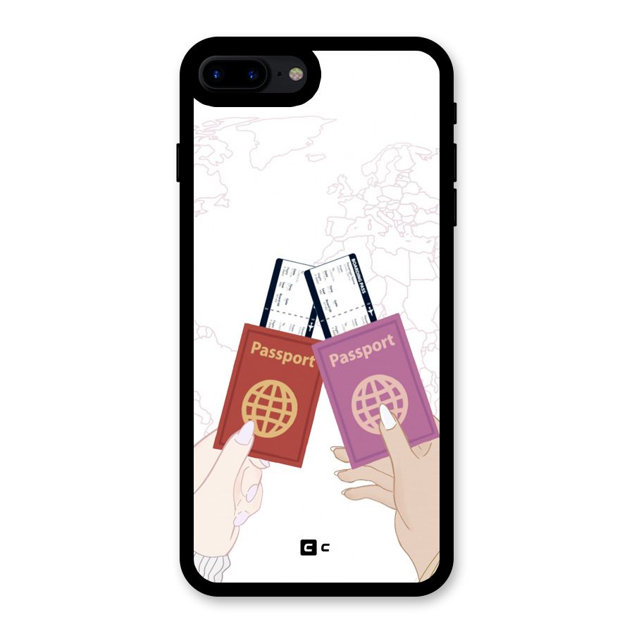 Passport Drive Glass Back Case for iPhone 8 Plus