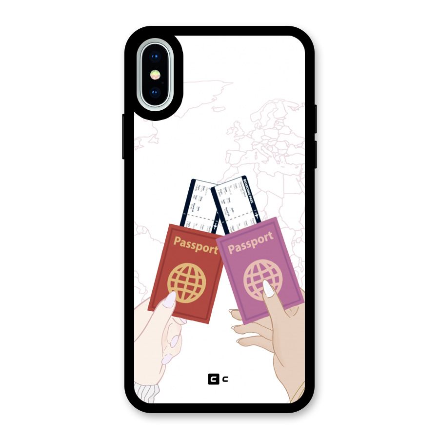 Passport Drive Glass Back Case for iPhone X