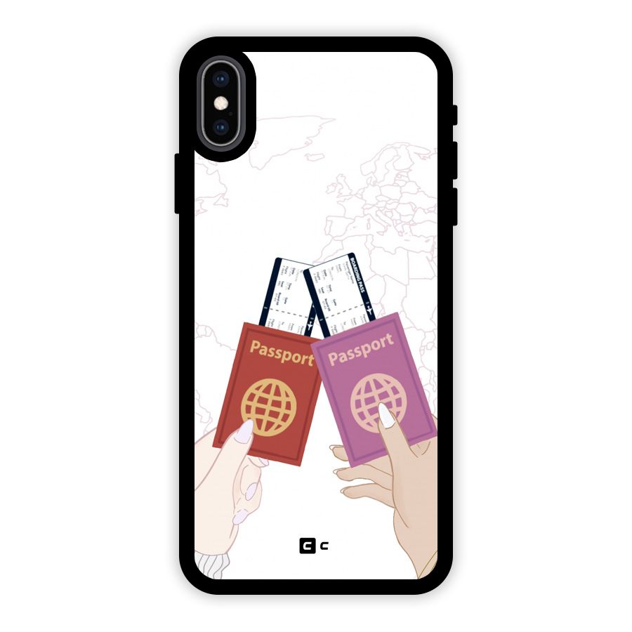 Passport Drive Glass Back Case for iPhone XS Max