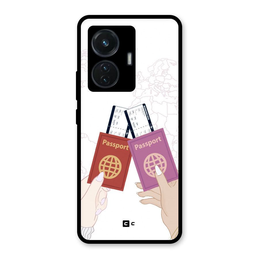 Passport Drive Glass Back Case for iQOO Z6 44W