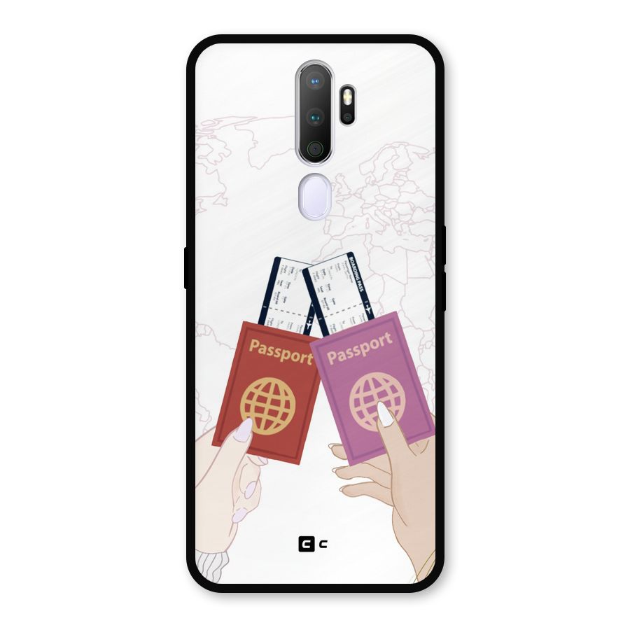 Passport Drive Metal Back Case for Oppo A9 (2020)