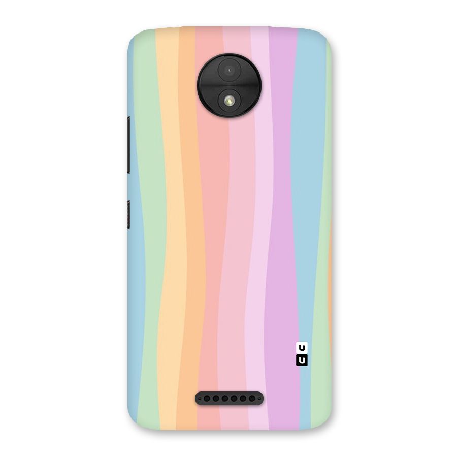 Pastel Curves Back Case for Moto C