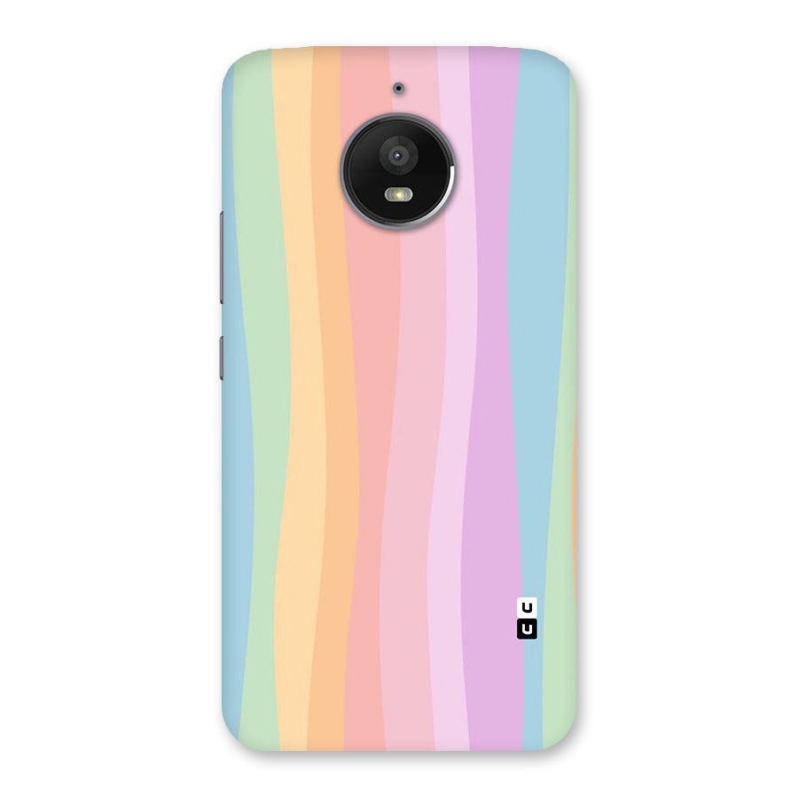Pastel Curves Back Case for Moto E4 Plus