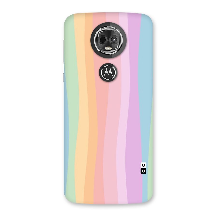 Pastel Curves Back Case for Moto E5 Plus