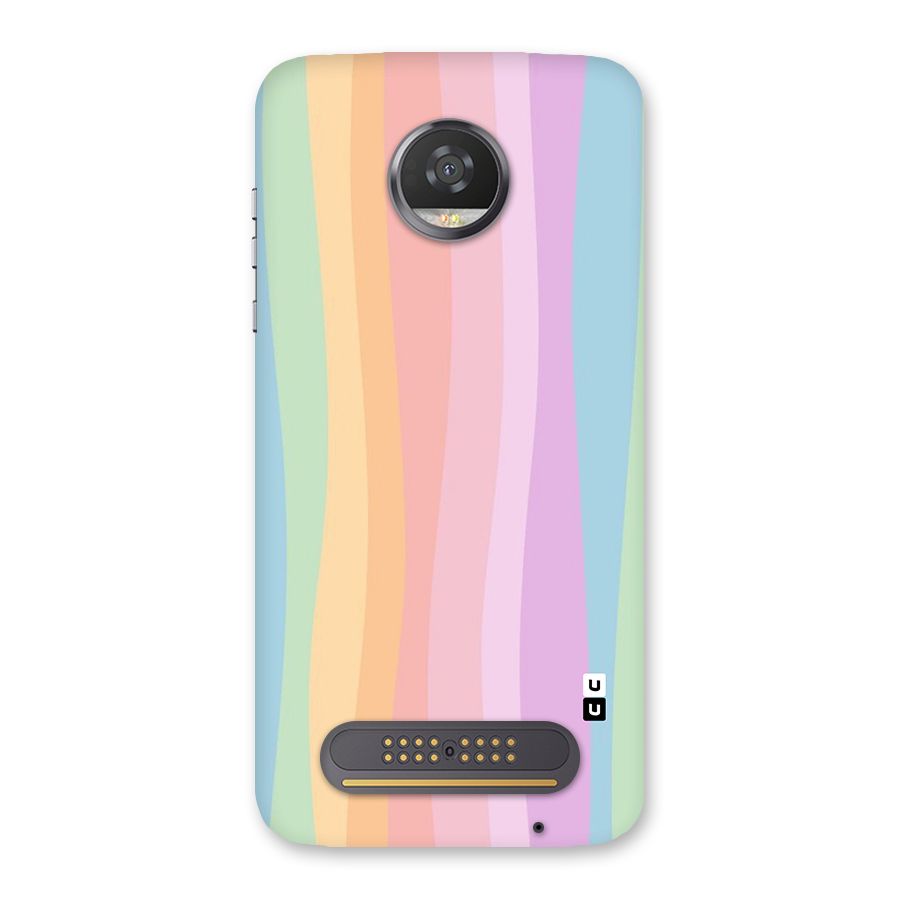 Pastel Curves Back Case for Moto Z2 Play