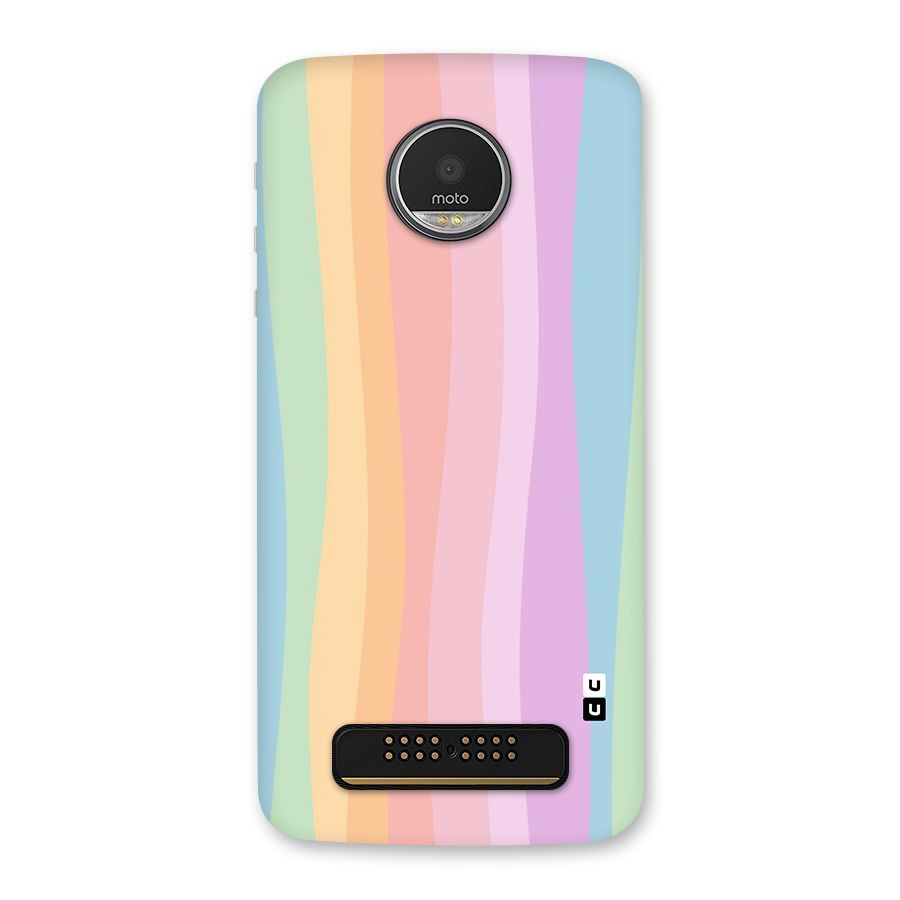 Pastel Curves Back Case for Moto Z Play